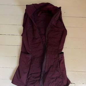 Lululemon running vest, size 4